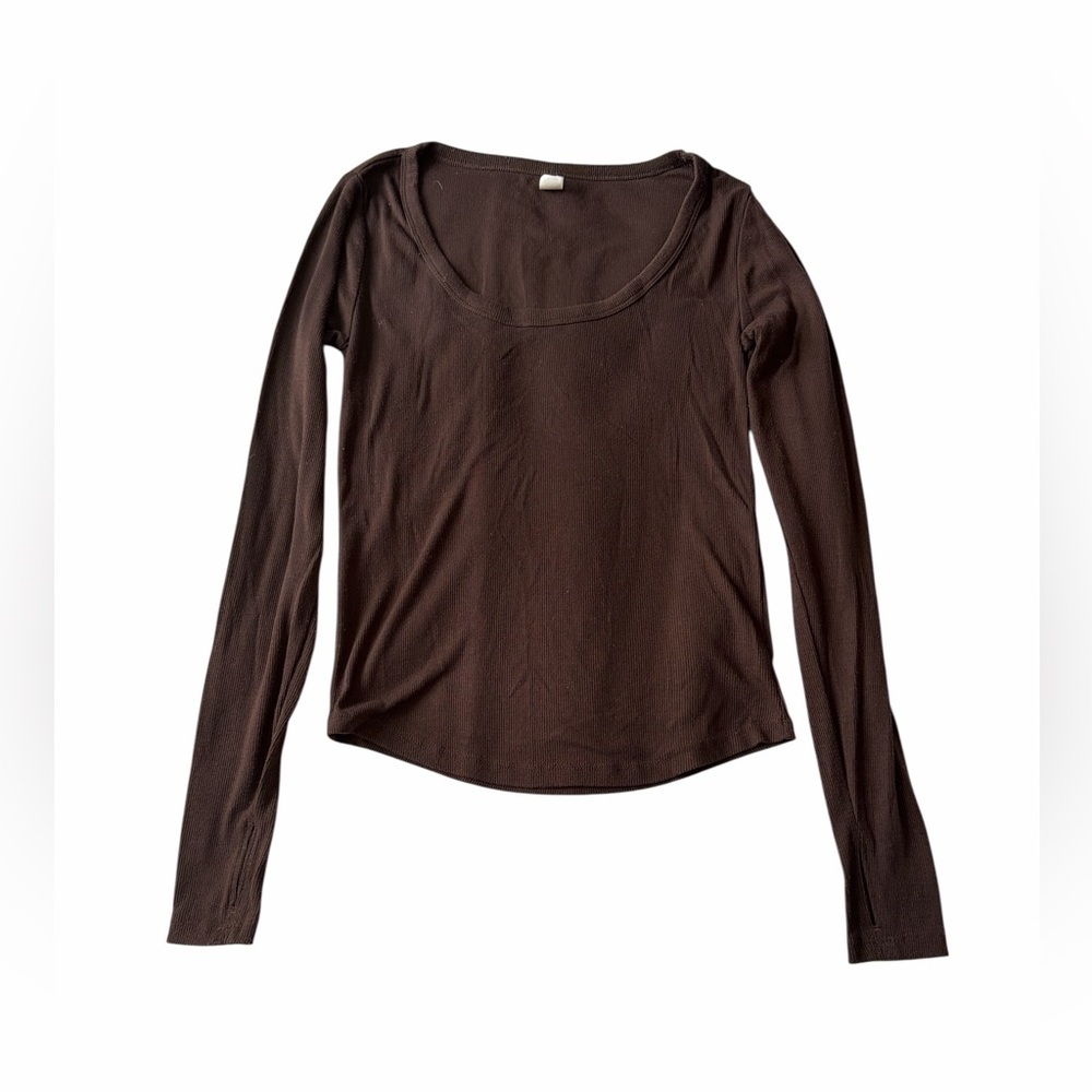 Old Navy Chocolate Long Sleeve Top